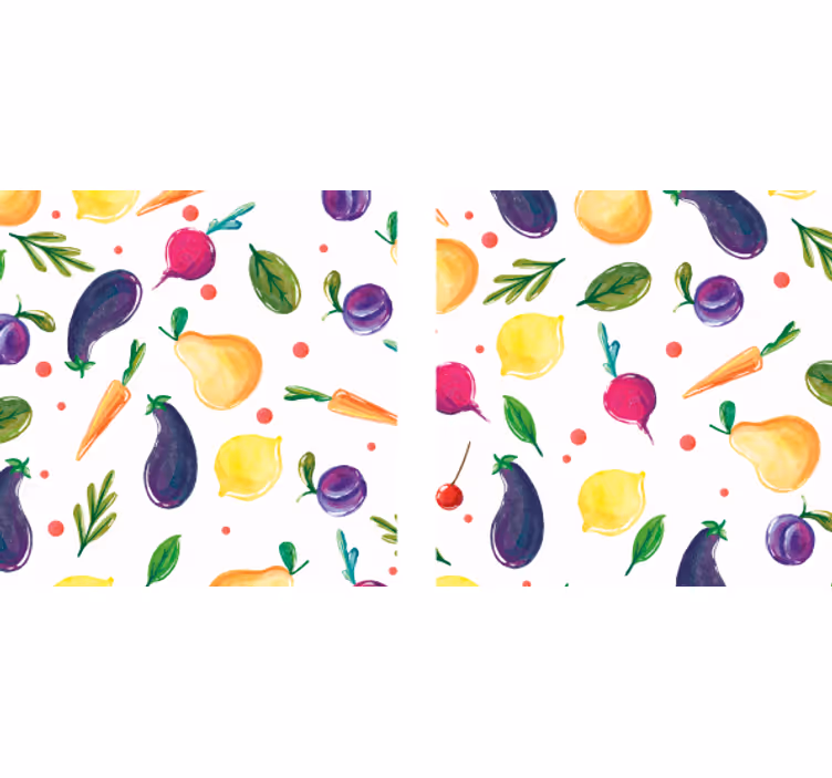 Untersetzer modern mit buntem obstmuster - TenStickers