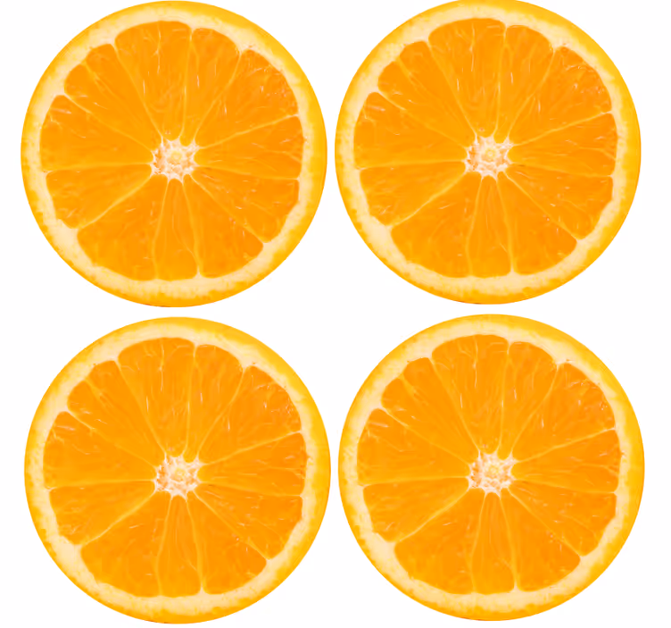 Untersetzer modern zitrusfrucht scheiben arrangement - TenStickers