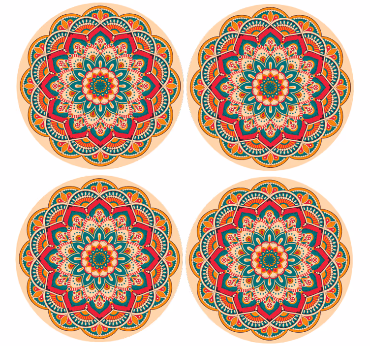 Mandala entwirft weitere Untersetzer - TenStickers