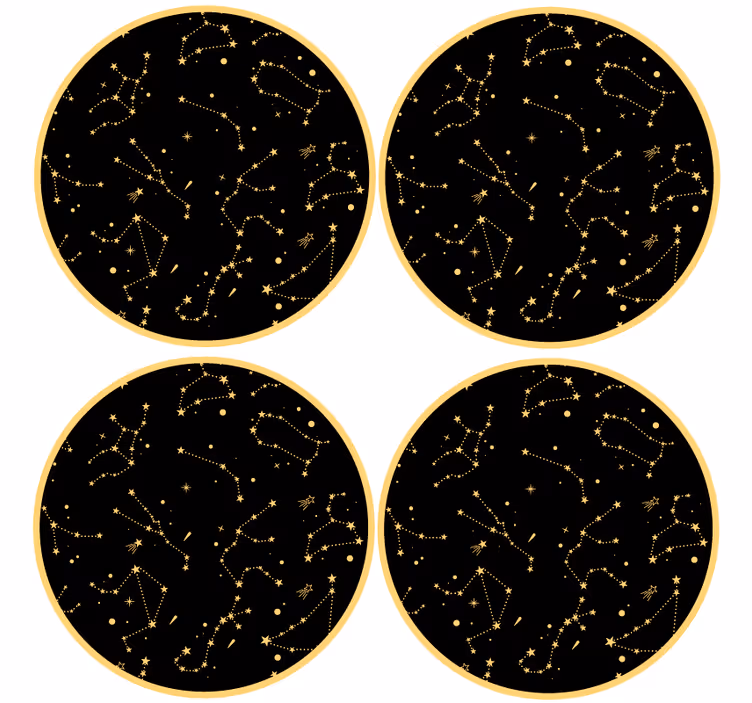 Untersetzer geek himmlische muster elemente - TenStickers
