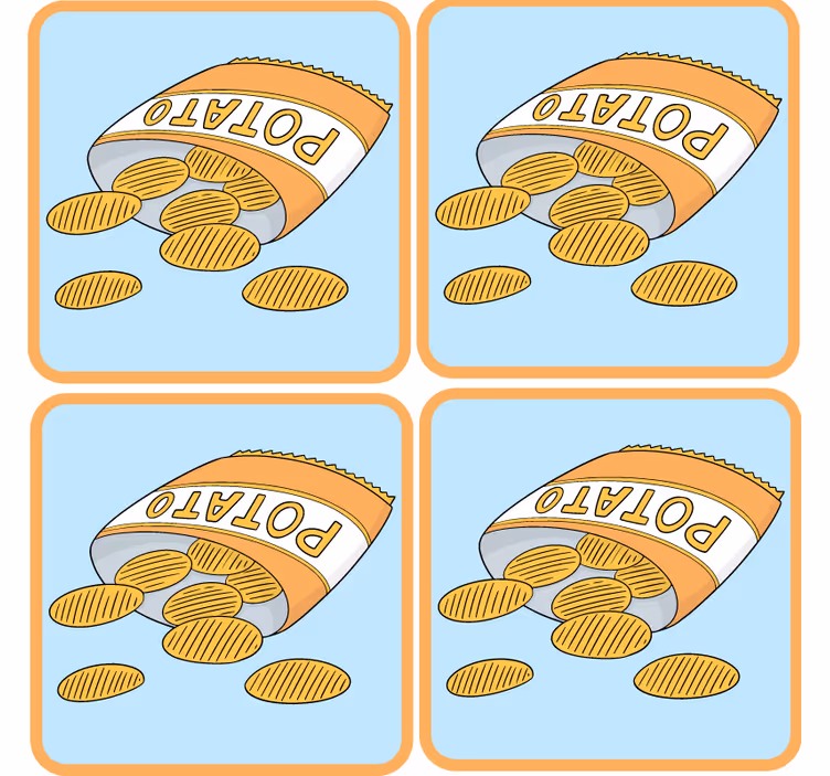 Untersetzer geek snackbeutel illustration - TenStickers