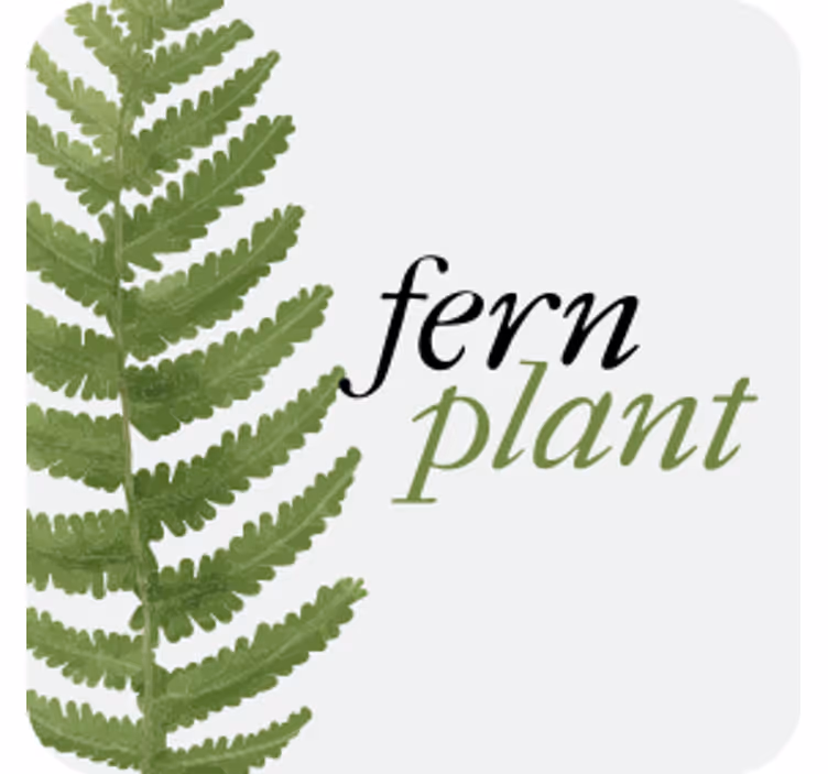 Untersetzer modern im fernblattdesign - TenStickers