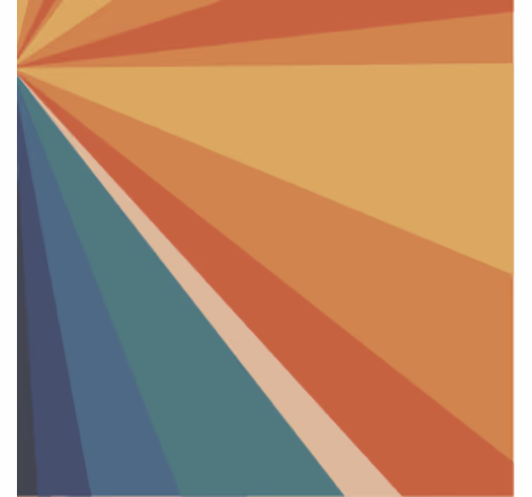 Untersetzer geometrische farbradien - TenStickers