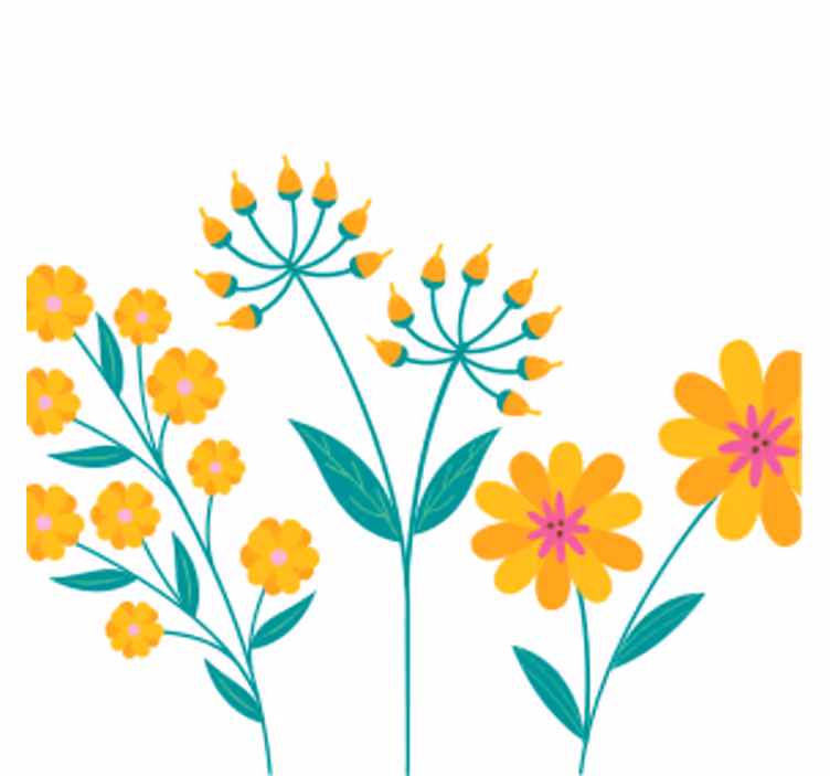 Untersetzer bier lebhafte blumenkomposition - TenStickers
