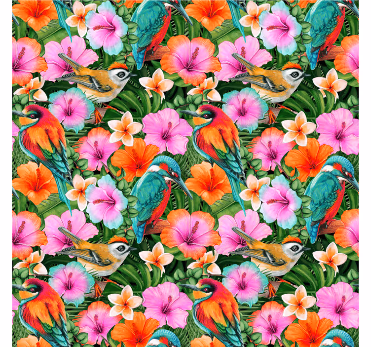 Untersetzer modern Tropische vögel - TenStickers