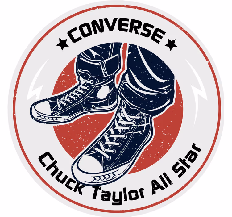 Vintage untersetzer mit sneaker grafikdesign - TenStickers