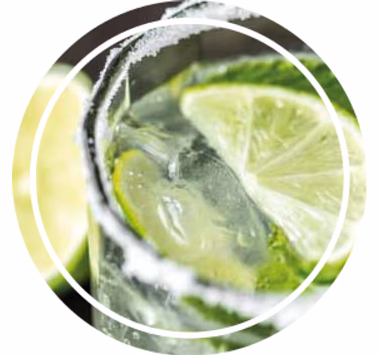 Personalisierte untersetzer mit limettenfrische - TenStickers