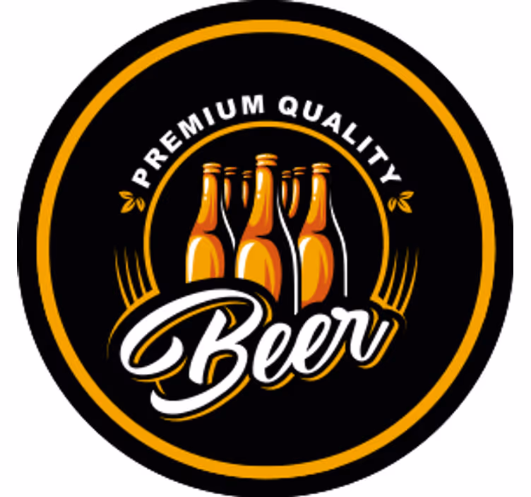 Untersetzer bier premium qualität getränkemarke - TenStickers