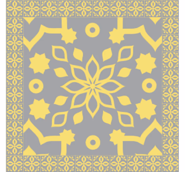 Untersetzer mit filigranem botanischen muster - TenStickers