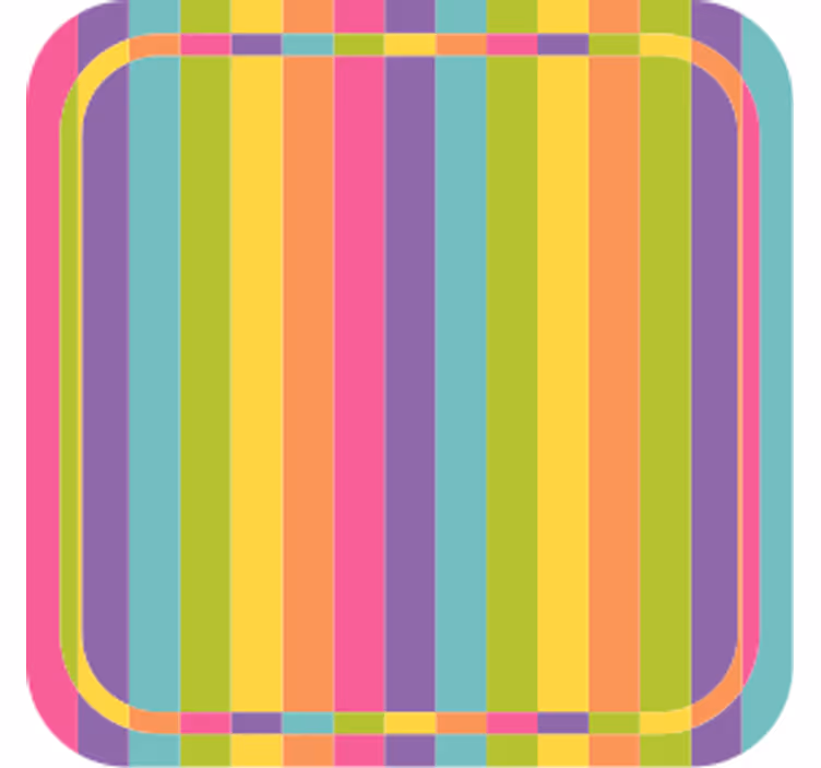 Untersetzer bier mit lebhaft buntem muster - TenStickers