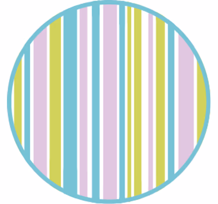 Untersetzer bunter gestreifter kreis - TenStickers