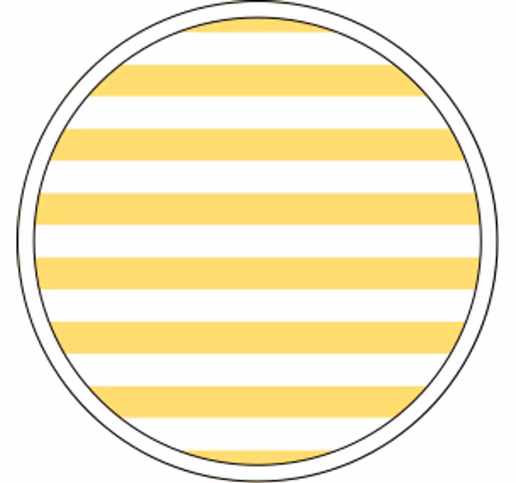 Untersetzer mit gestreiftem gelbem muster - TenStickers