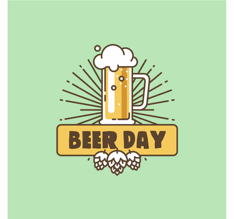 Untersetzer bier bierkrug feier - TenStickers