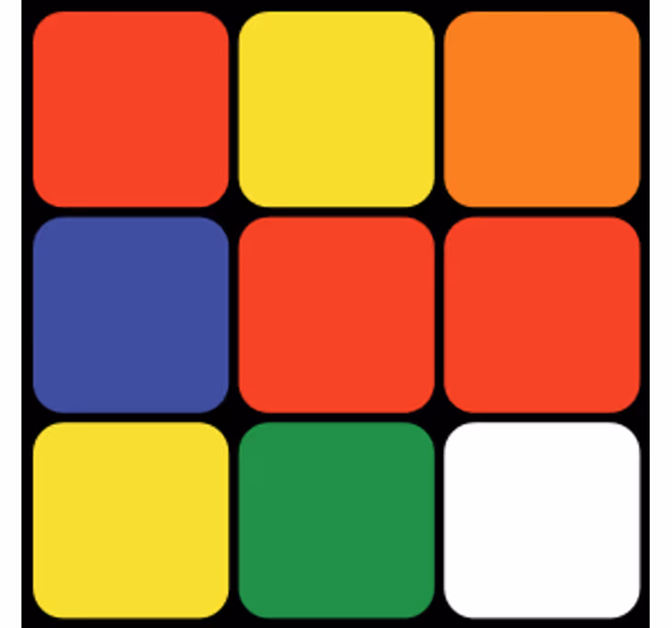 Untersetzer geek bunt quadrat arrangement - TenStickers