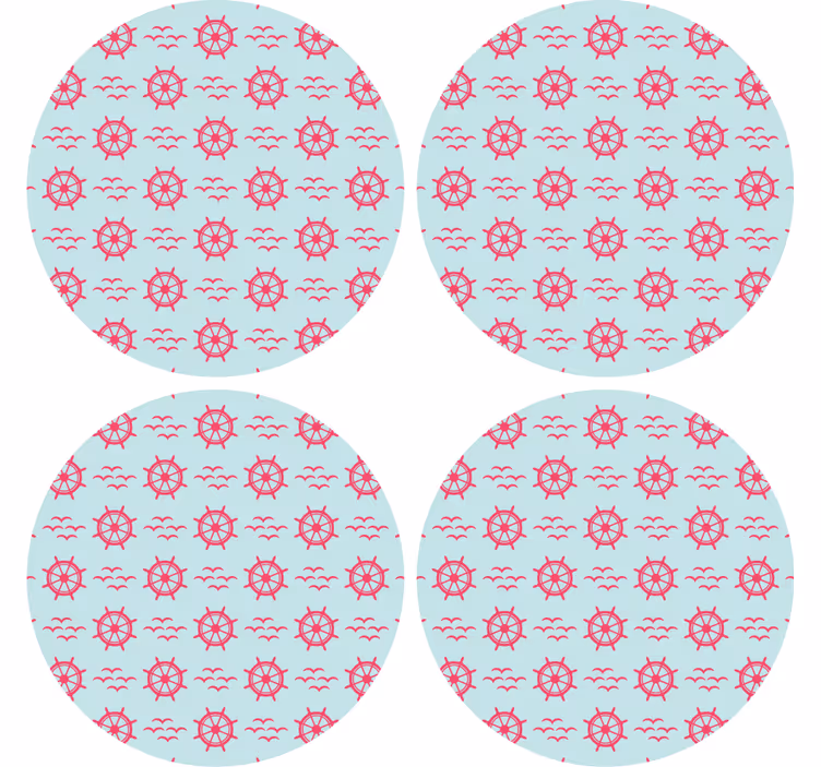 Untersetzer geek nautisches radmuster - TenStickers