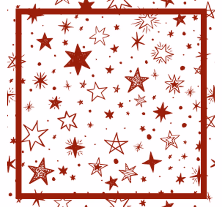 Untersetzer weihnachten sternenmuster - TenStickers