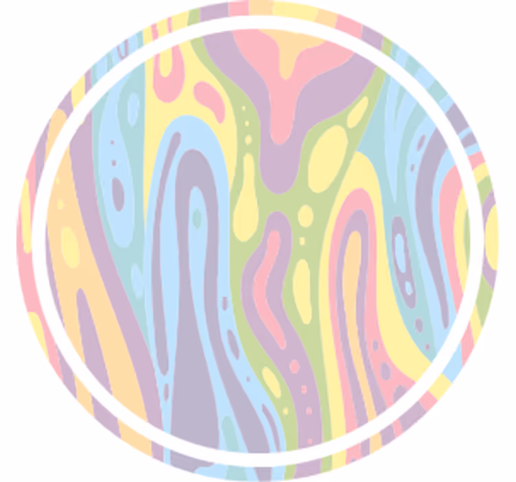 Untersetzer mit welligem pastellmuster - TenStickers