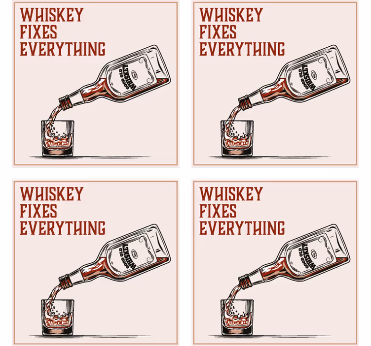Bierdeckel sprüche mit whiskey gießen visualisierung - TenStickers