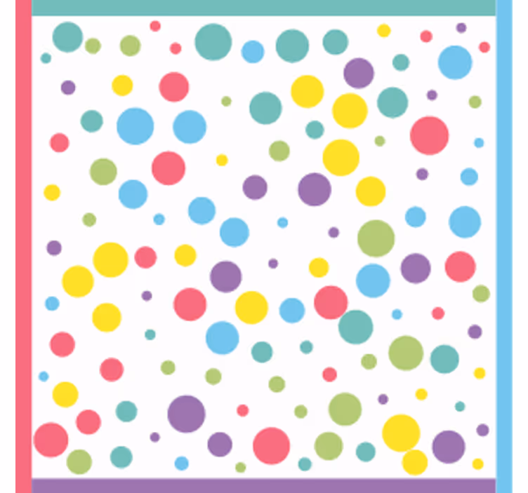 Untersetzer modern mit buntem punktmuster - TenStickers