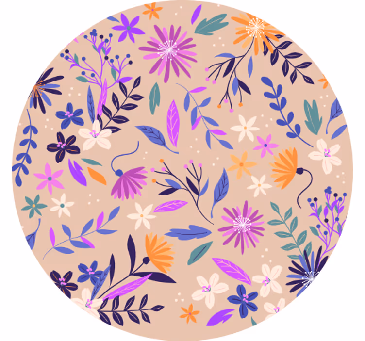 Untersetzer Blumen Lilane blumen - TenStickers