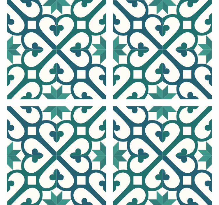 Untersetzer mit filigranem geometrischem muster - TenStickers