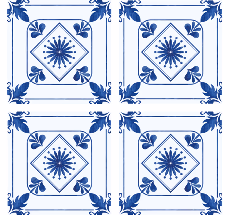 Untersetzer fliese aufwändige blumenarrangements - TenStickers