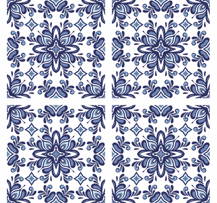 Untersetzer Fliese Blauer marokkanischer stil - TenStickers