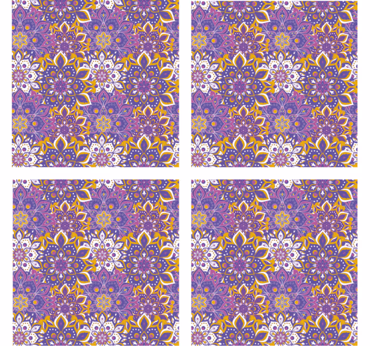 Untersetzer mit aufwendigem botanischem design - TenStickers