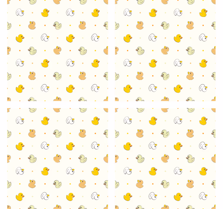 Untersetzer modern mit charmantem entenmotiv - TenStickers