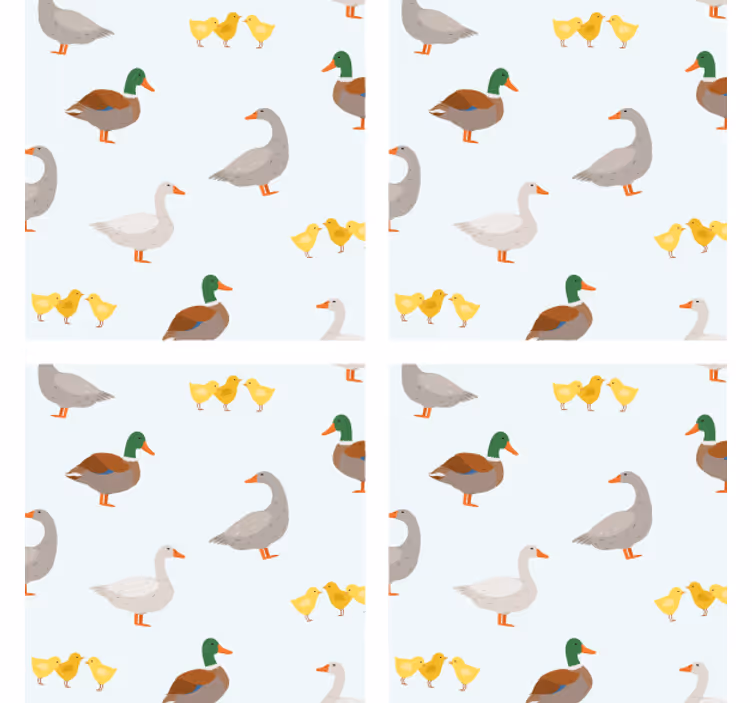 Personalisierte untersetzer mit lustigen entenmuster - TenStickers