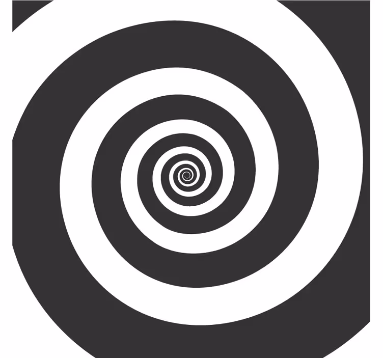 Untersetzer mit kontrastierendem spiraldesign - TenStickers