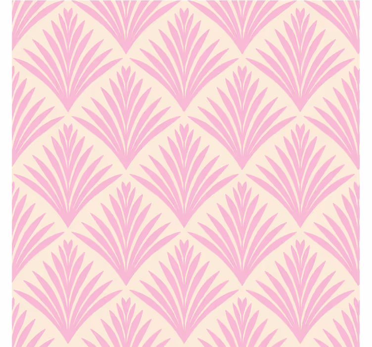 Untersetzer mit blassrosa blattmuster - TenStickers