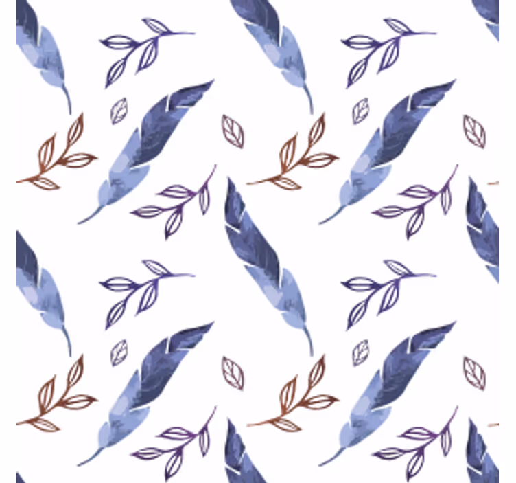 Untersetzer mit aquarellmuster von blättern - TenStickers