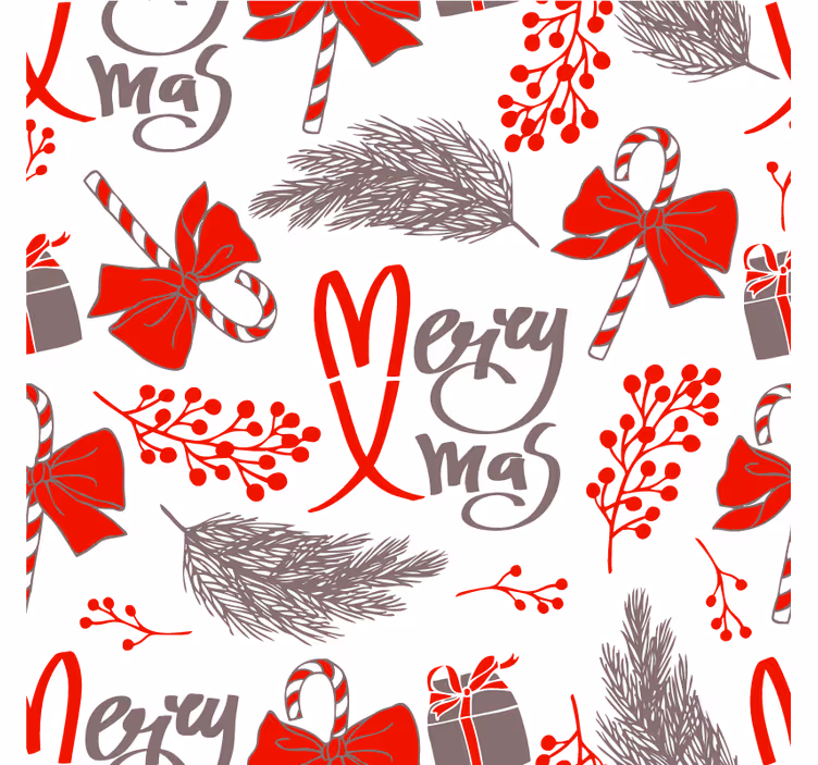 Untersetzer weihnachten mit festlichen mustern - TenStickers
