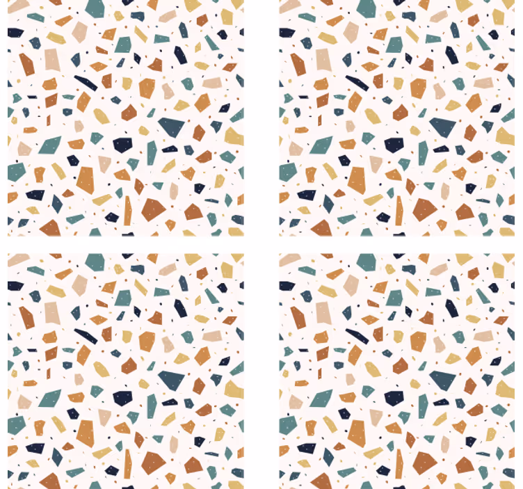 Untersetzer bier mit terrazzo-muster oberfläche - TenStickers