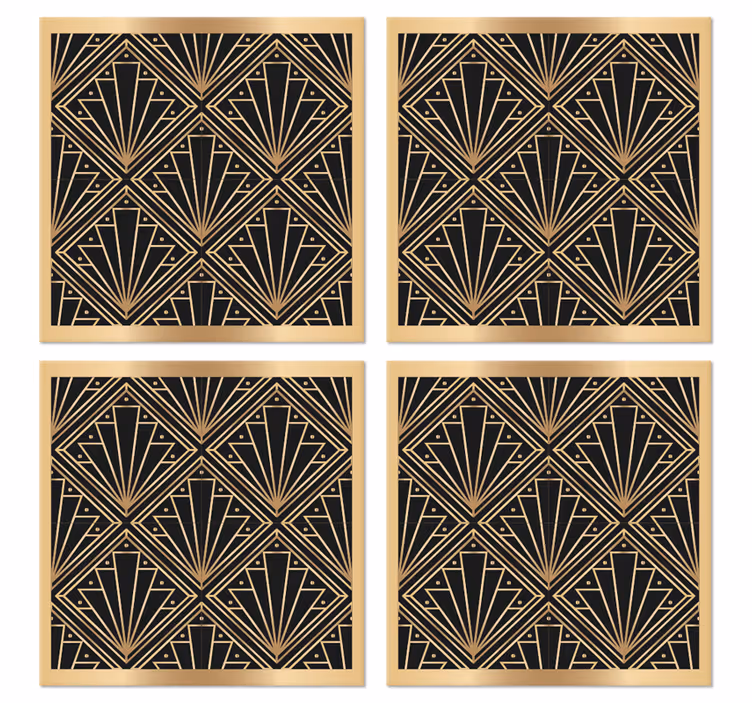 Untersetzer modern Rautenmuster "art deco" - TenStickers