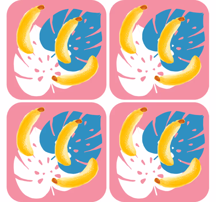 Untersetzer geek lebhaftes bananenarrangement - TenStickers
