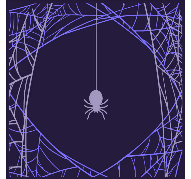 Halloween untersetzer mit spinnennetz-motiv - TenStickers
