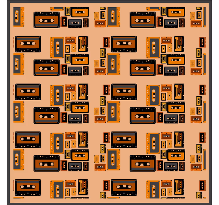 Untersetzer geek mit vintage kassettendesigns - TenStickers