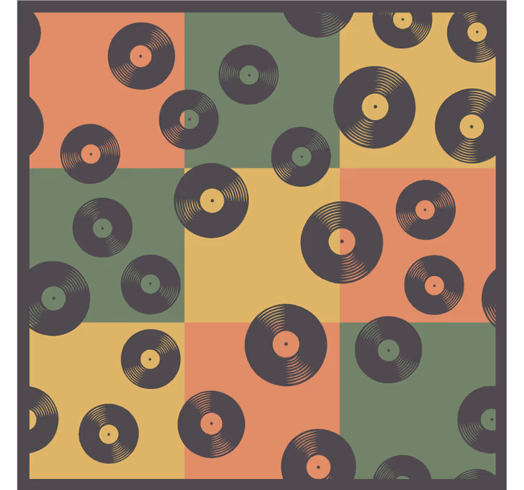 Untersetzer geek im vinyl-schallplatten-design - TenStickers