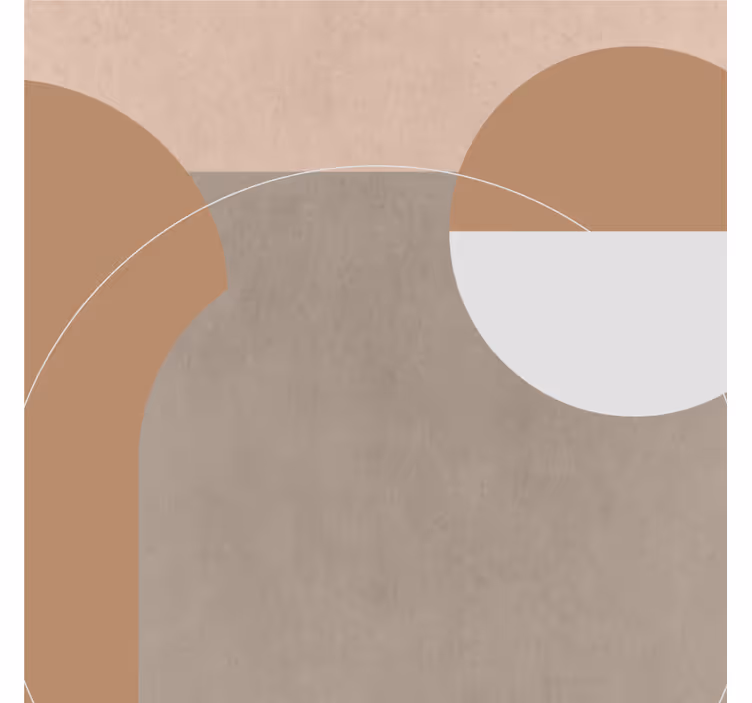 Untersetzer modern mit abstrakten geometrischen formen - TenStickers