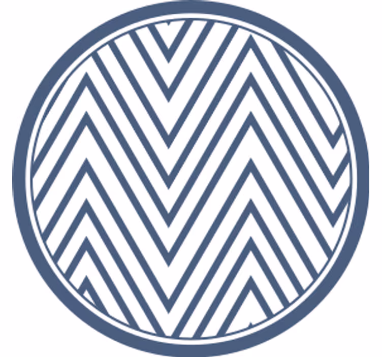 Untersetzer mit chevron-muster oberfläche - TenStickers