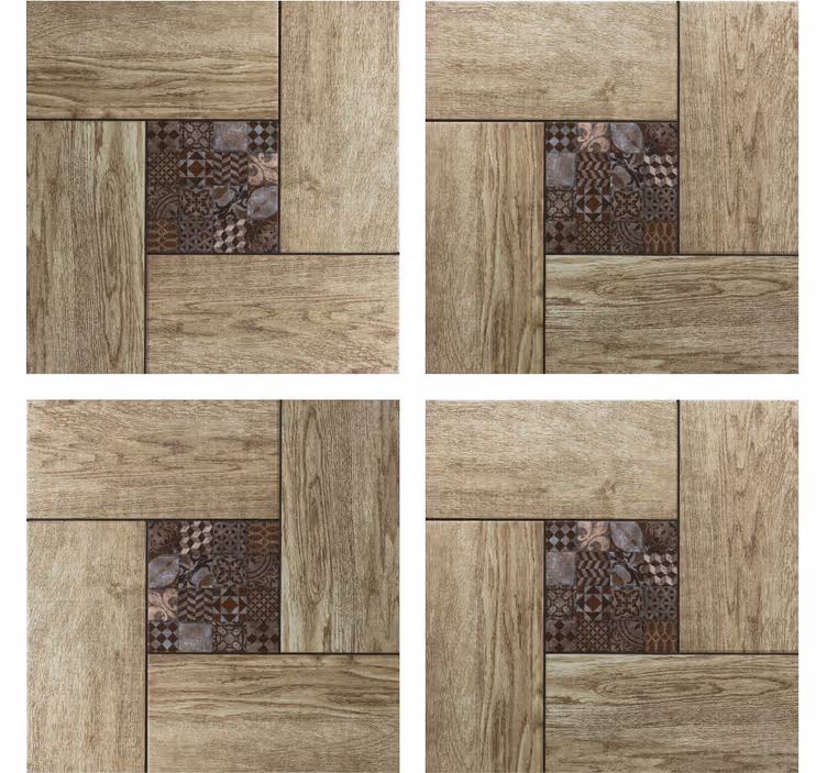 Untersetzer fliese mit holzstruktur motiv - TenStickers