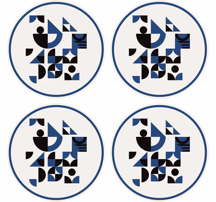 Untersetzer modern geometrische formanordnung - TenStickers