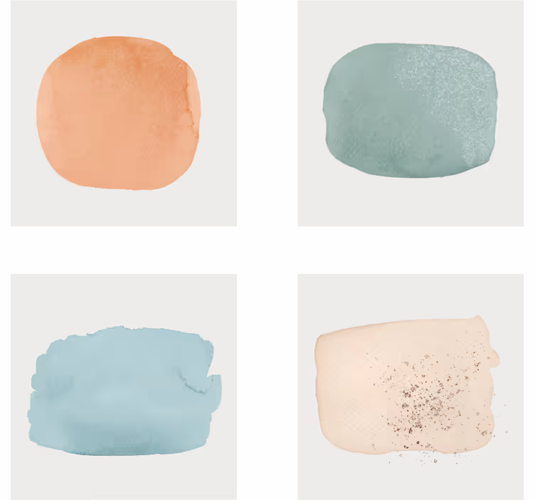 Untersetzer aquarell farbproben - TenStickers