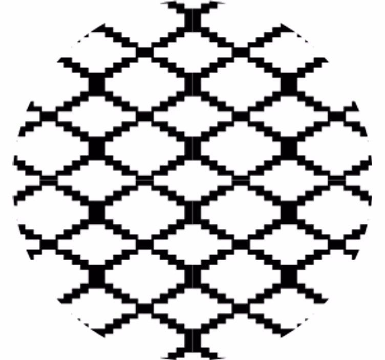 Untersetzer mit geometrischem musterüberzug - TenStickers