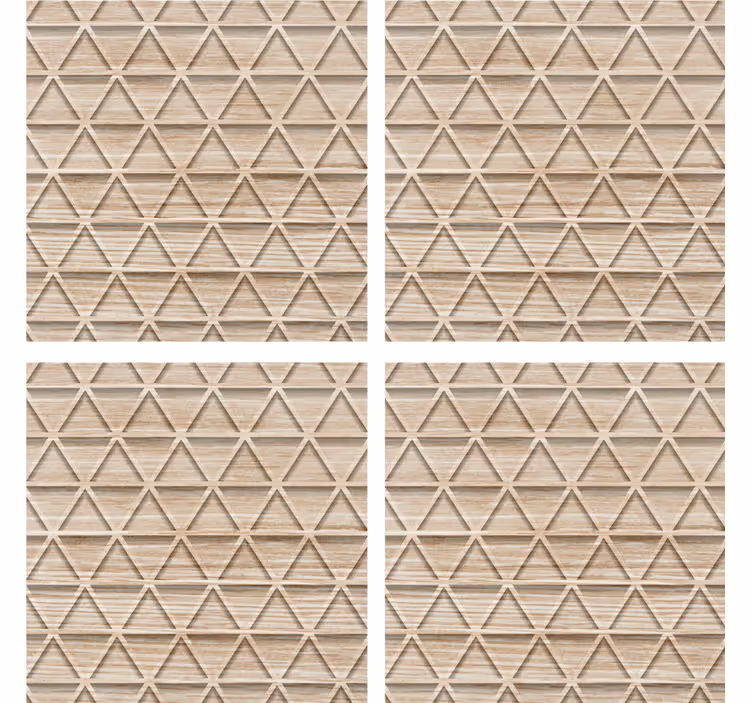 Untersetzer mit strukturiertem geometrischem muster - TenStickers
