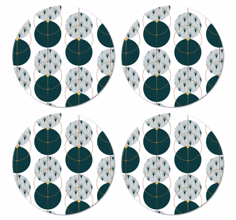 Untersetzer modern Geokunst im glamour-stil - TenStickers
