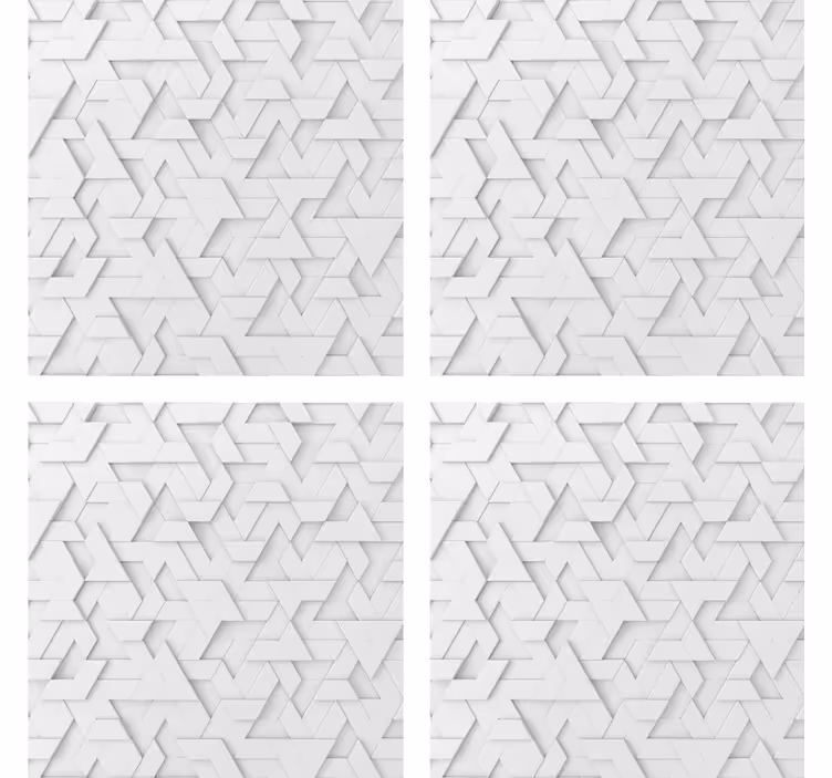 Untersetzer mit geometrischem strukturmuster - TenStickers