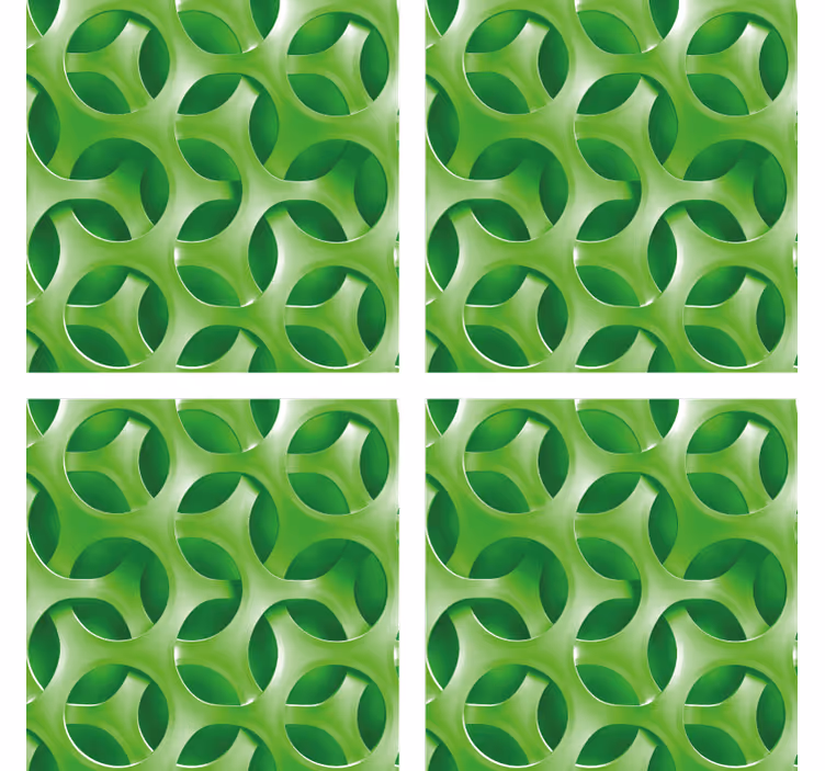 Untersetzer mit geschichtetem kreisdesign - TenStickers